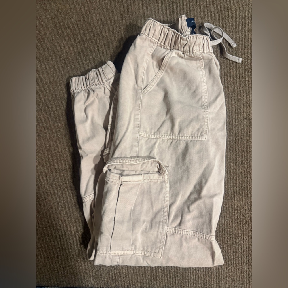 Aeropostale Beige Cargo Joggers